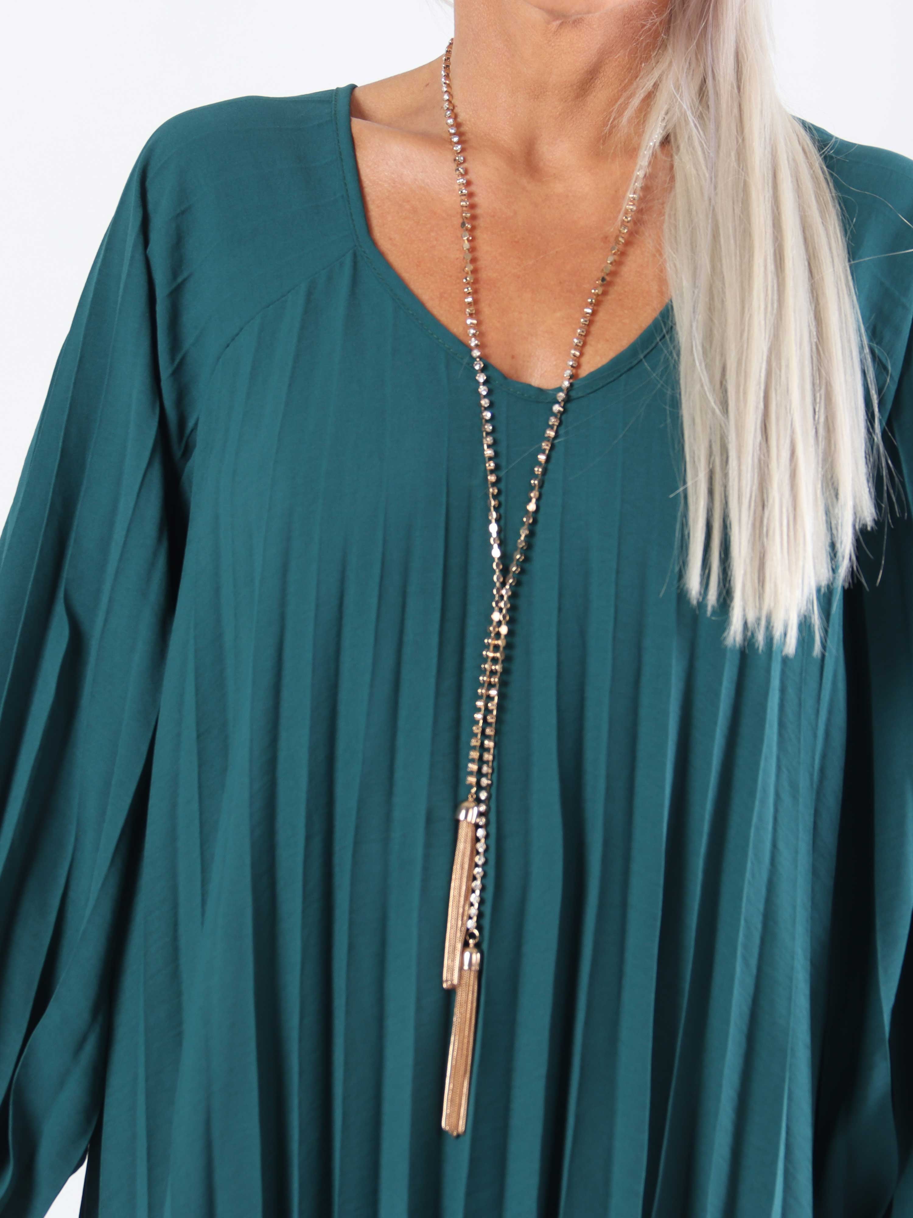 Santorini Dress - Sød plus size kjole med plisseringer